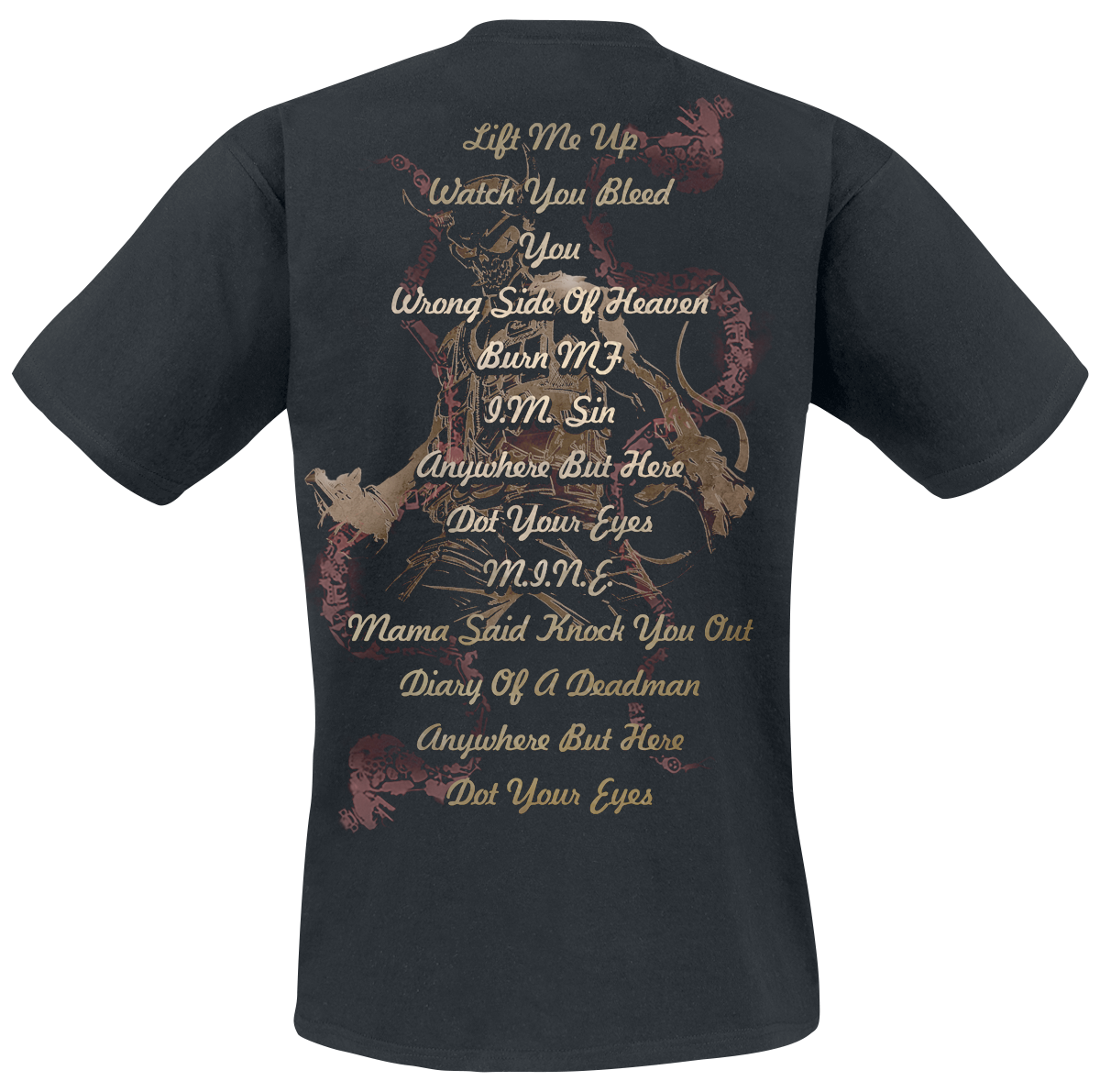 Five Finger Death Punch Wrong Side Of Heaven T-Shirt black - Image 3