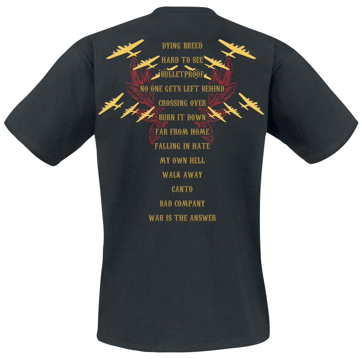 Five Finger Death Punch War Is The Answer T-Shirt black - Image 3