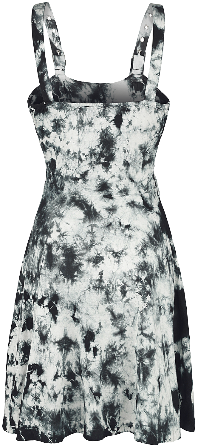 RED by EMP Short Dress in Batik Look Mini Dress black - Image 3