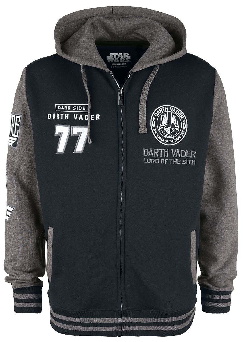 Star Wars Darth Vader Hoodie Jacket black dark grey - Image 2