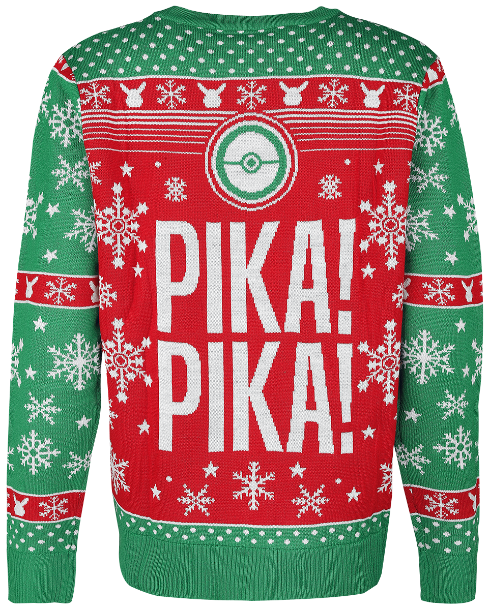 Pokémon Pikachu - Pika, Pika! Christmas jumper multicolour - Image 3