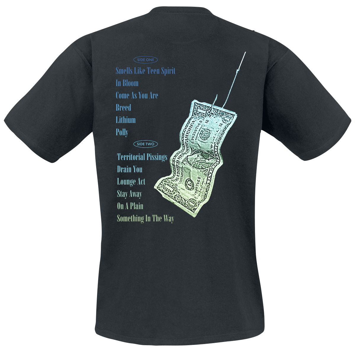 Nirvana Ripple Overlay T-Shirt black - Image 3