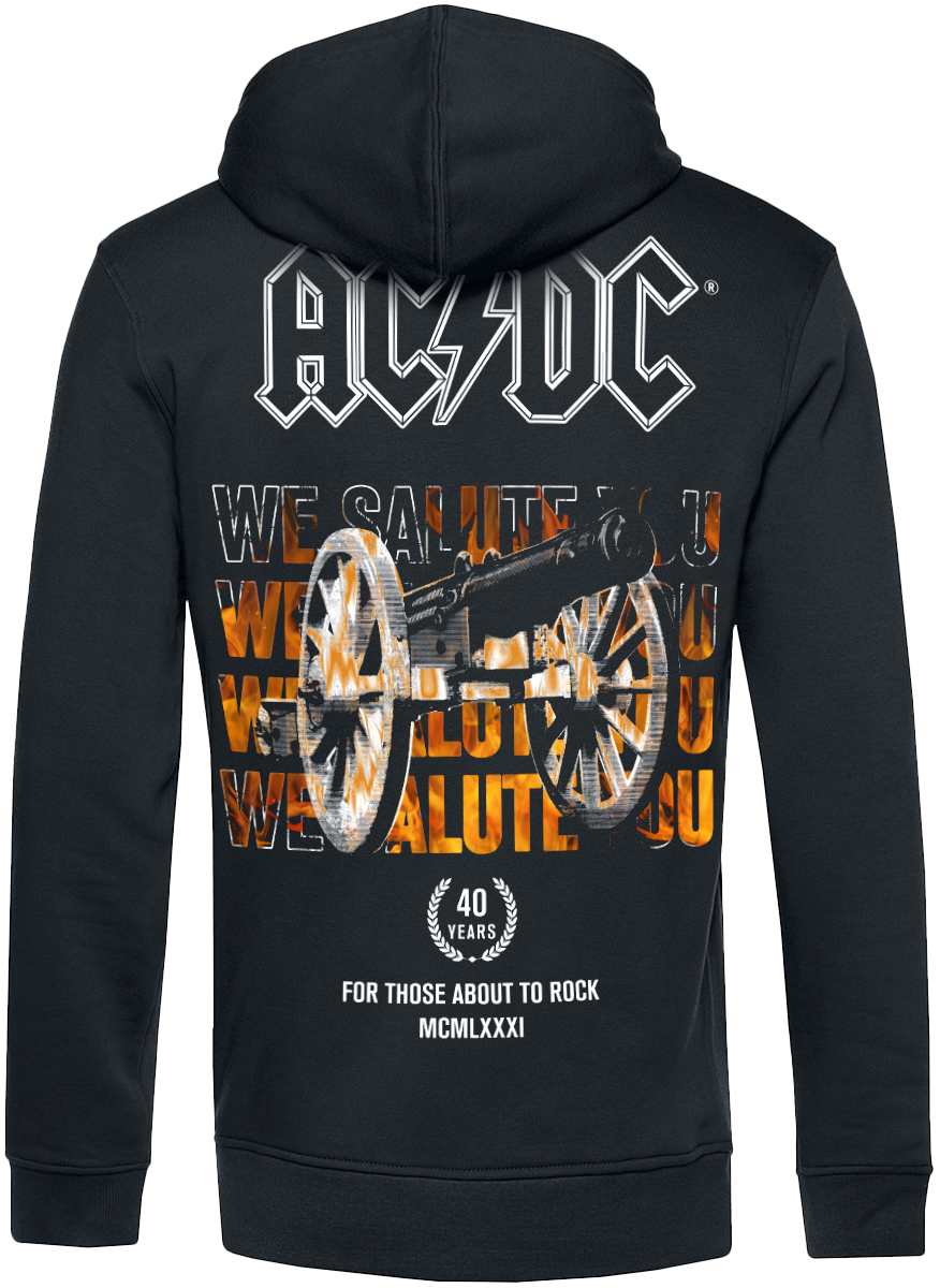AC/DC For Those About To Rock Hoodie Jacket black - Image 3