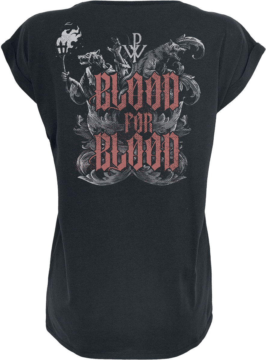 Powerwolf Knights And Wolves T-Shirt black - Image 3
