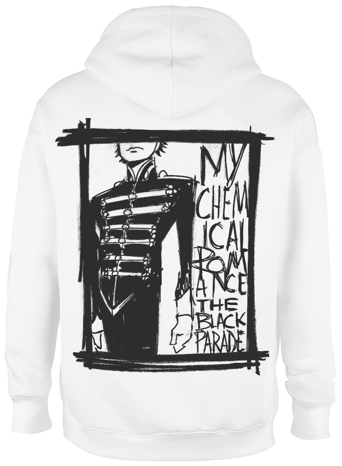 My Chemical Romance The Black Parade XV Marching Frame Hoodie white - Image 3