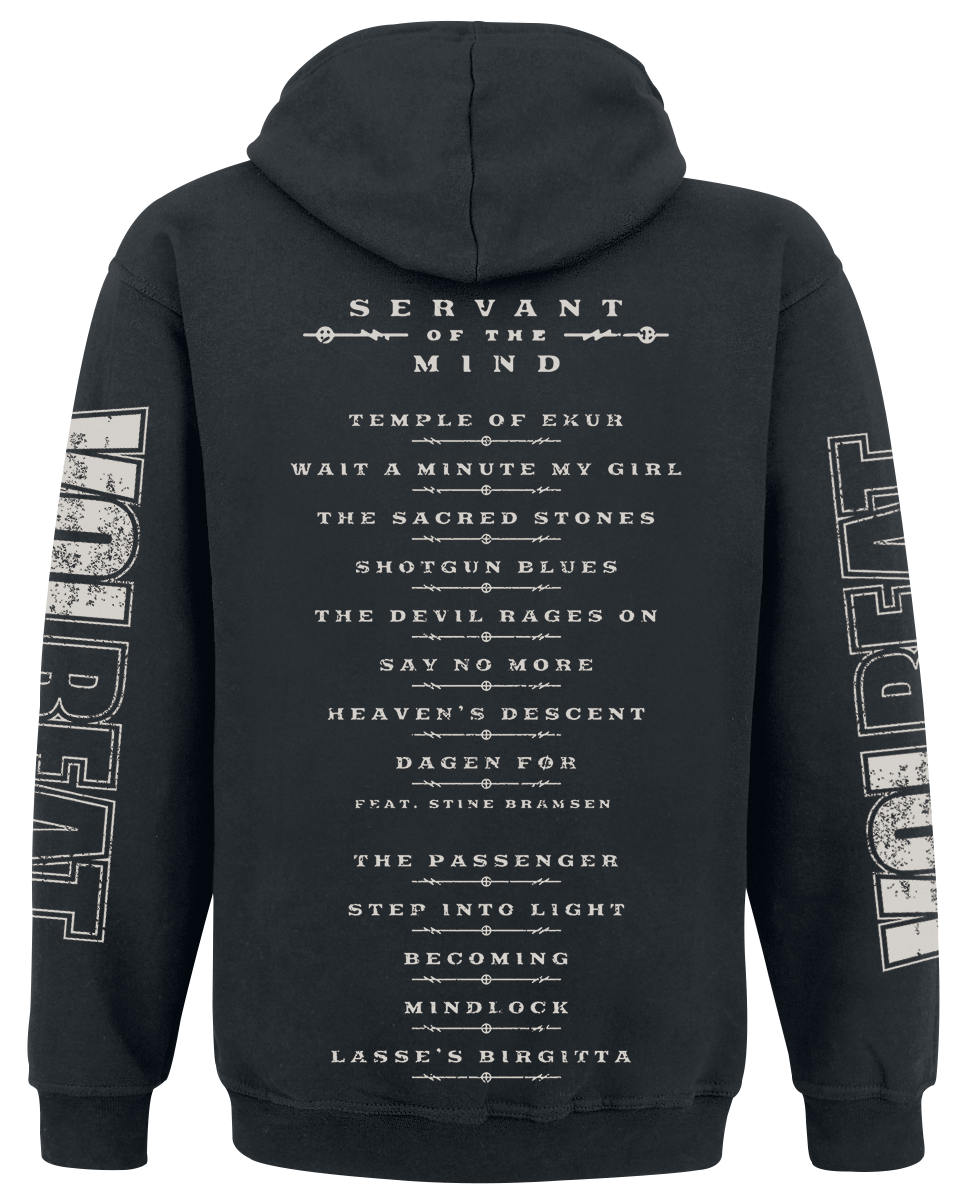 Volbeat Servant of the mind Hoodie Jacket black - Image 3
