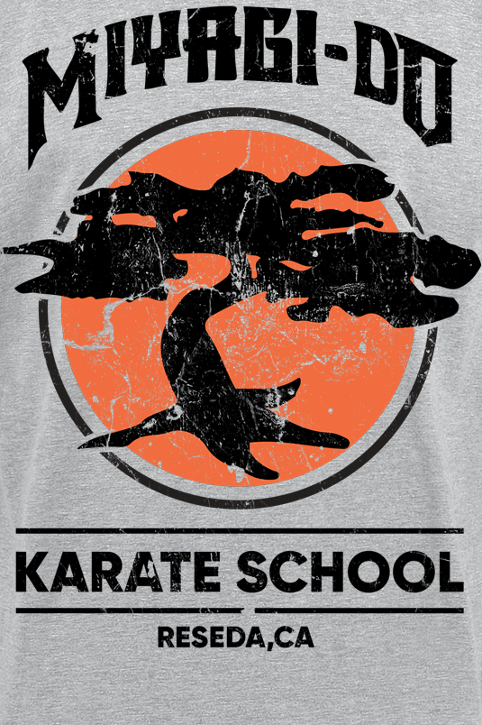 Cobra Kai Miyagi-Do Karate School T-Shirt grey - Image 3