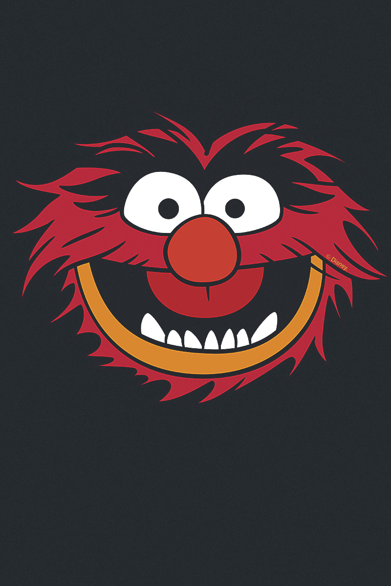 The Muppets Animal - Face T-Shirt black - Image 3