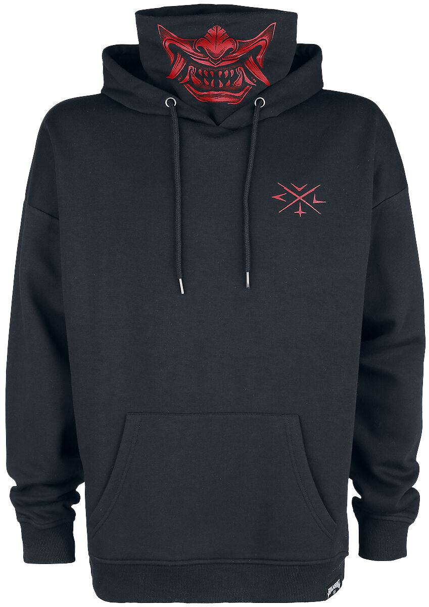 Black Blood by Gothicana Hoodie with integrated standing collar Hoodie black - Image 2