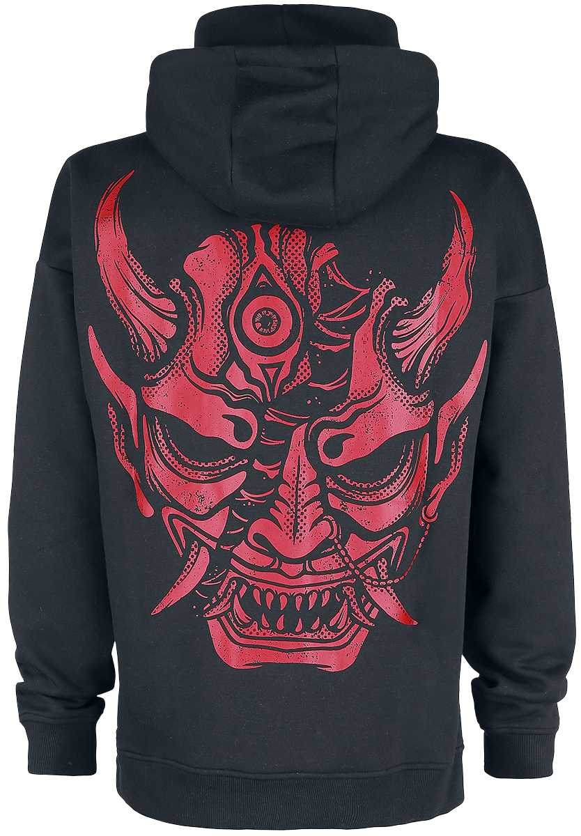 Black Blood by Gothicana Hoodie with integrated standing collar Hoodie black - Image 3