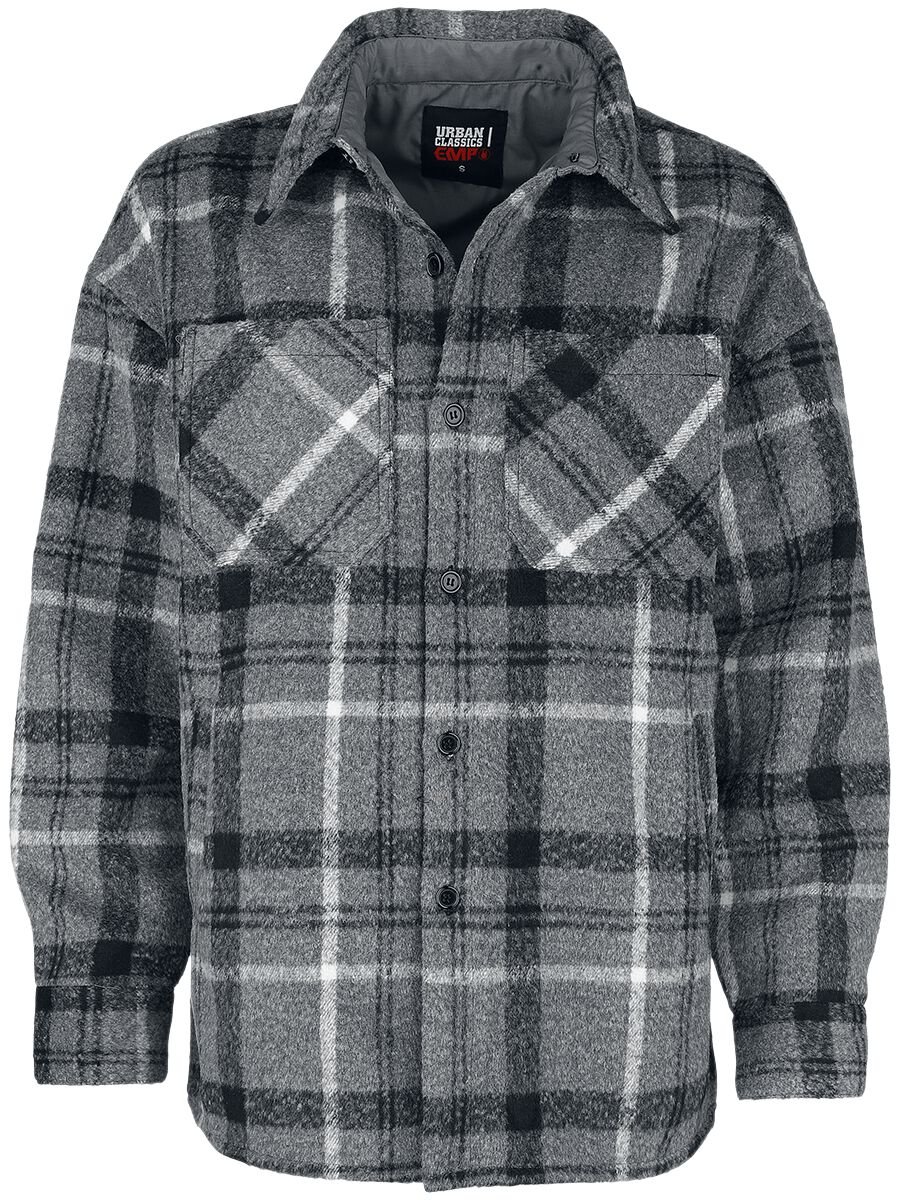EMP Special Collection EMP Special Collection X Urban Classics unisex chequered flannel shirt Flanel Shirt grey - Image 2