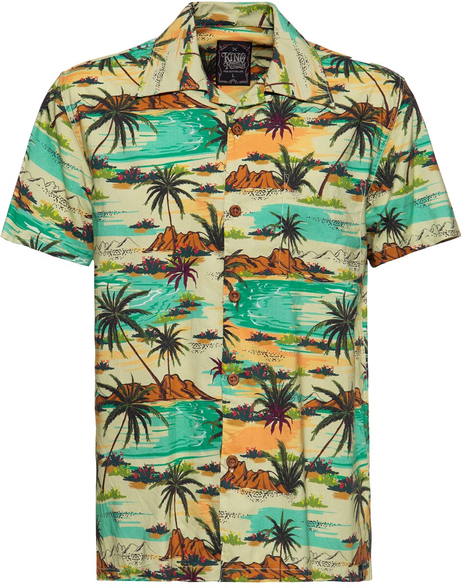 King Kerosin AOP Shirt Tropical Sea Short-sleeved Shirt multicolour - Image 2