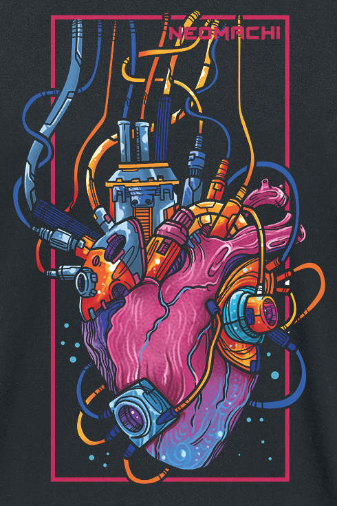 NEOMACHI MASHINHATO T-Shirt black - Image 3