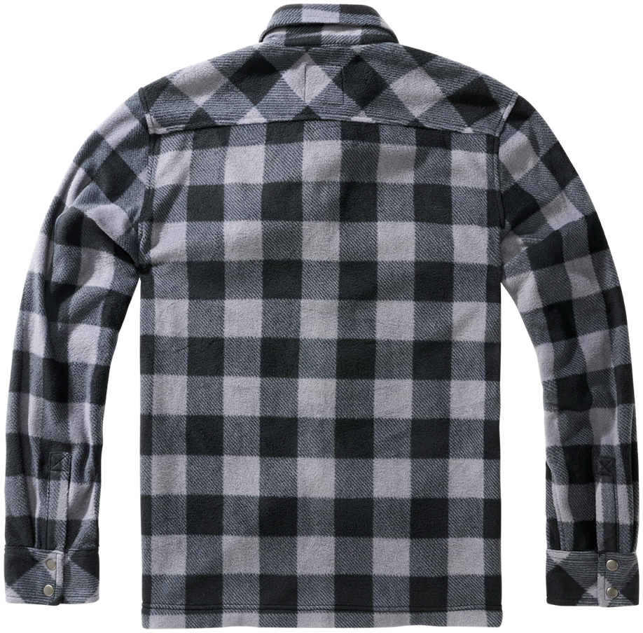 Brandit Fleece shirt Jeff Longsleeve black grey - Image 3