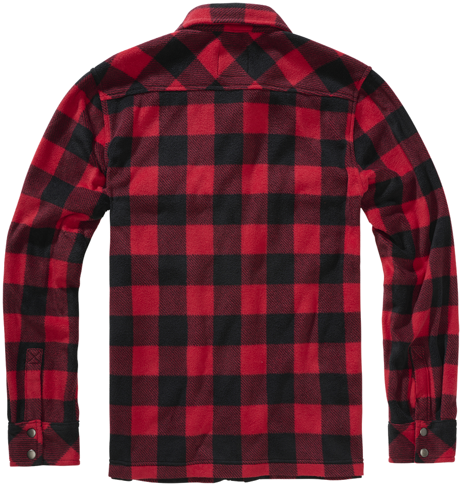 Brandit Fleece shirt Jeff Longsleeve black red - Image 3