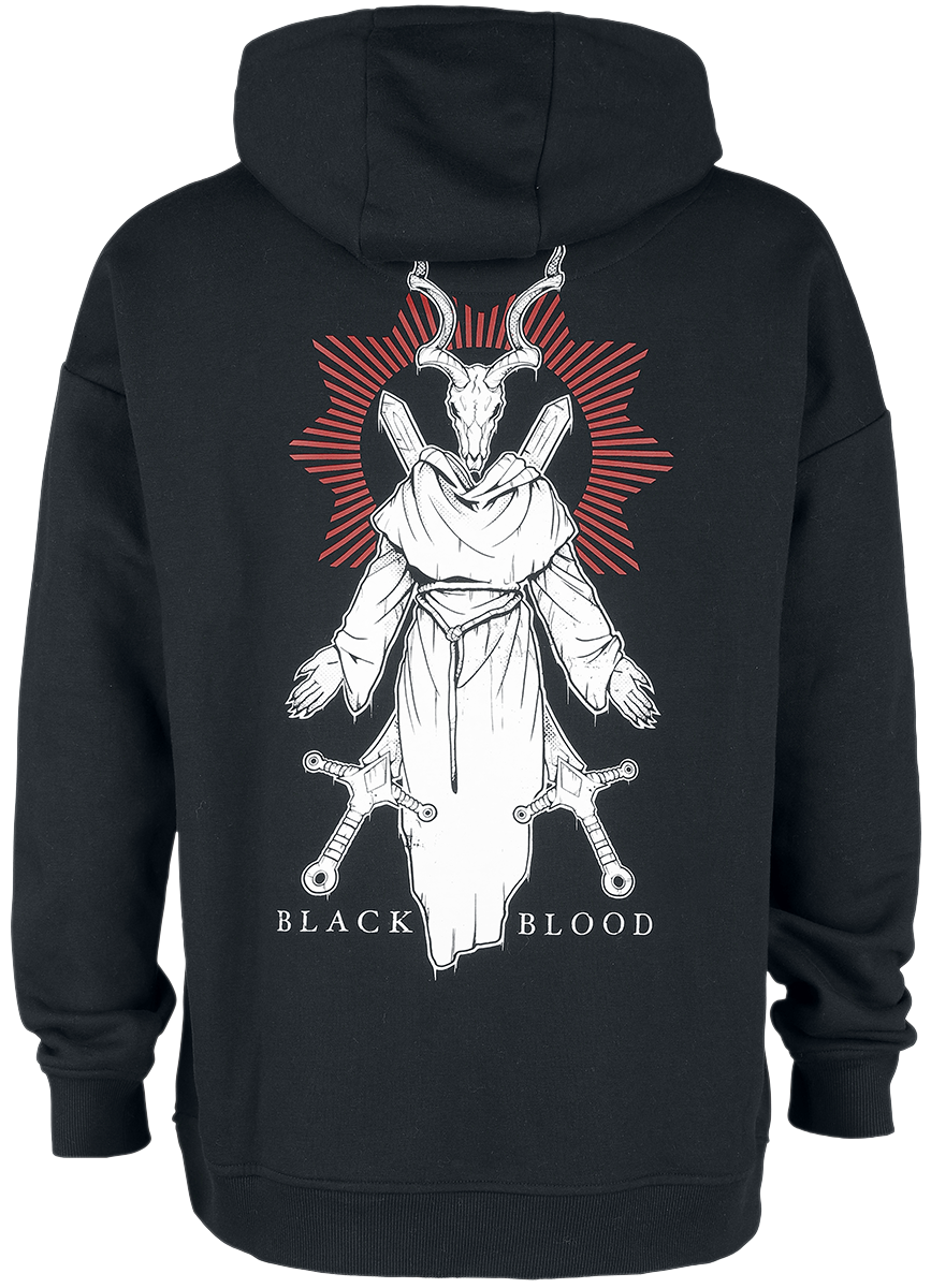 Black Blood by Gothicana Batariel Hoodie black - Image 3