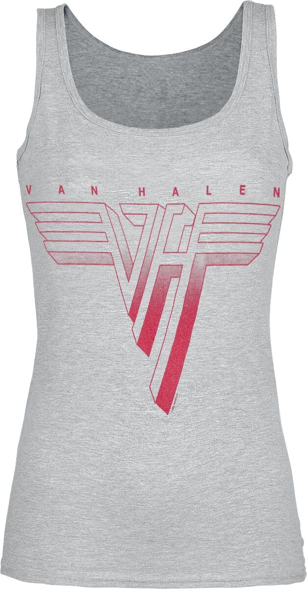 Van Halen Red Logo Top heather grey - Image 2