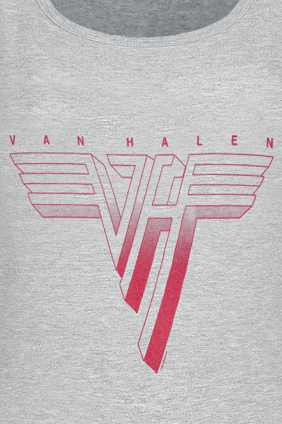 Van Halen Red Logo Top heather grey - Image 3