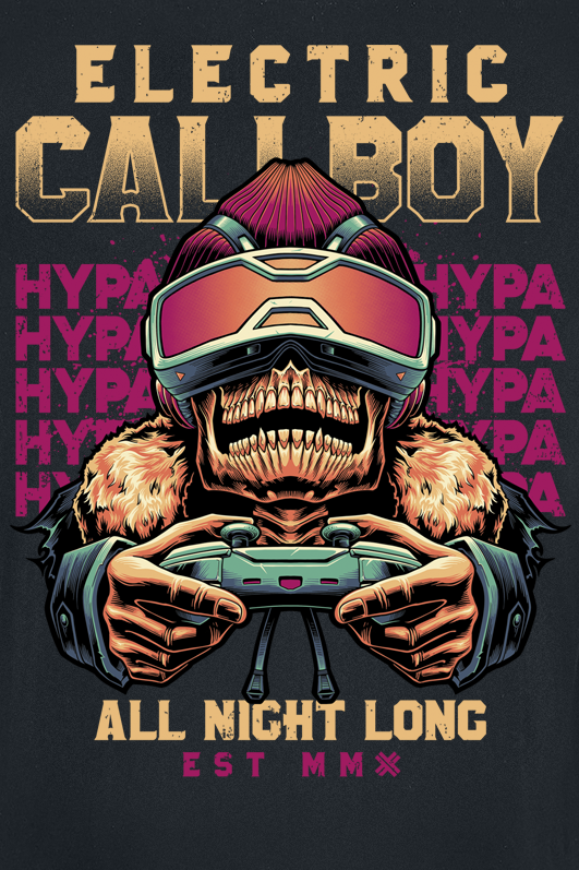 Electric Callboy All Night Long T-Shirt black - Image 3