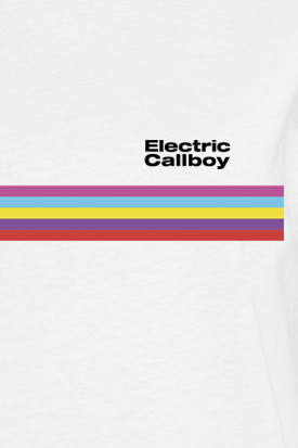 Electric Callboy Stripe T-Shirt white - Image 3