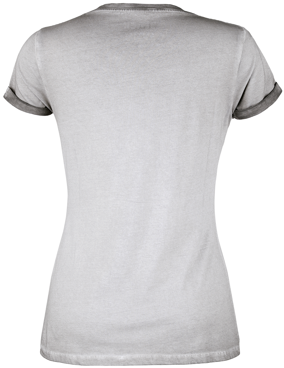 Black Premium by EMP T-shirt with Raven Print T-Shirt grey - Image 3