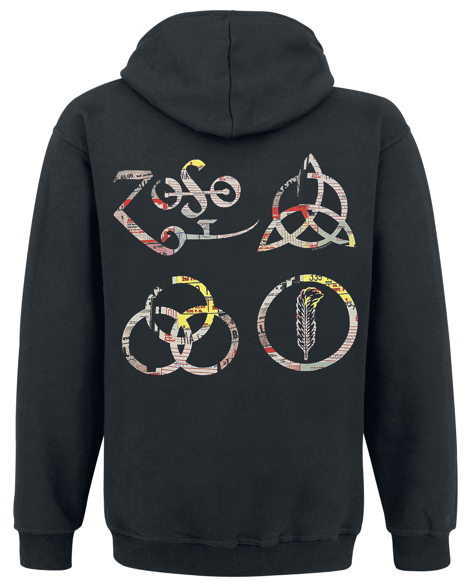 Led Zeppelin IV Symbols Hoodie black - Image 3
