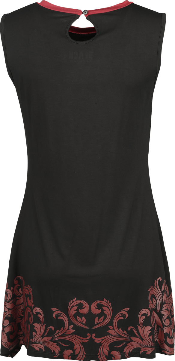 Black Premium by EMP Top with ornaments print Top black - Image 3