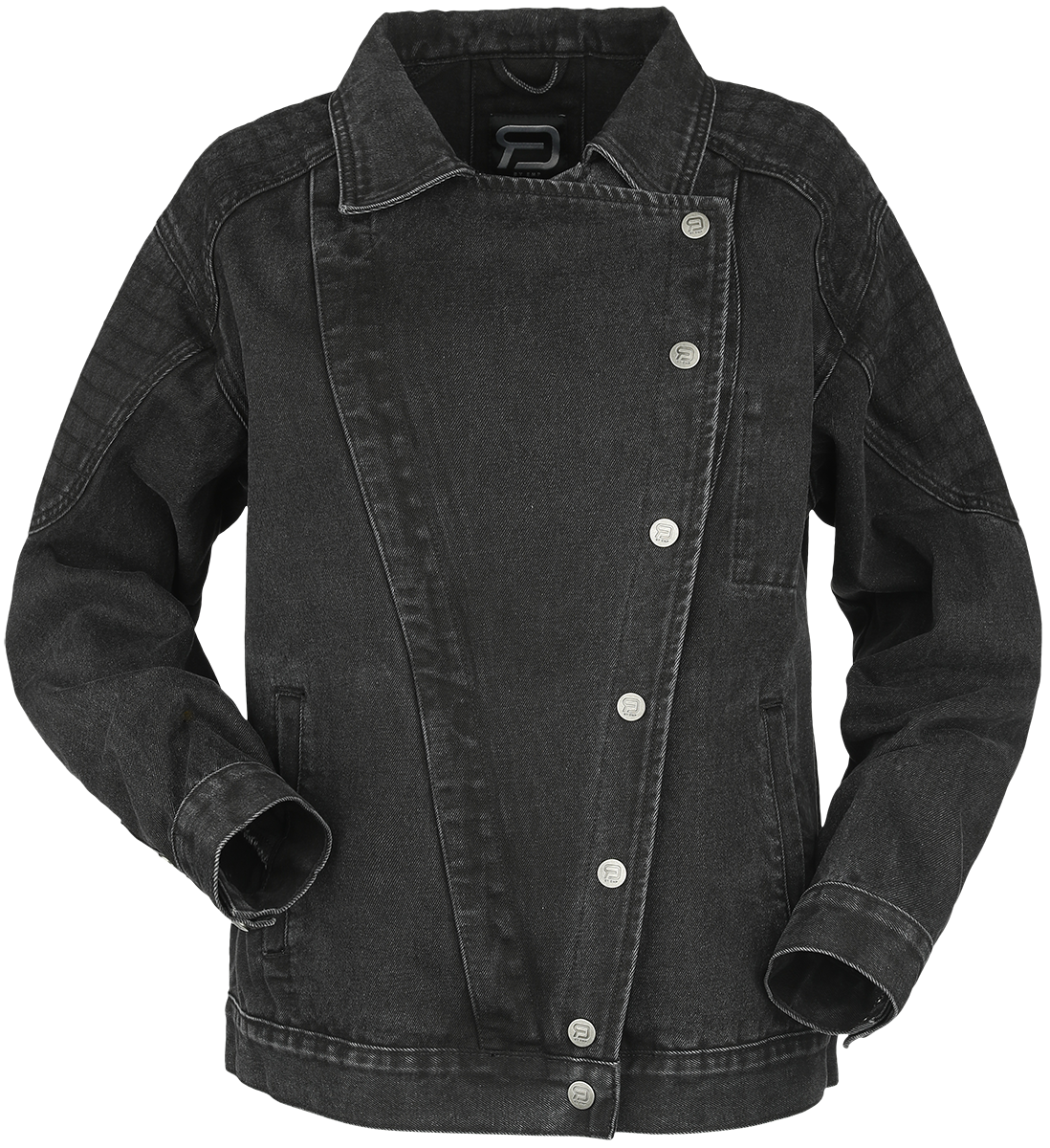 RED by EMP Biker denim jacket Jeans Jacket black - Image 3