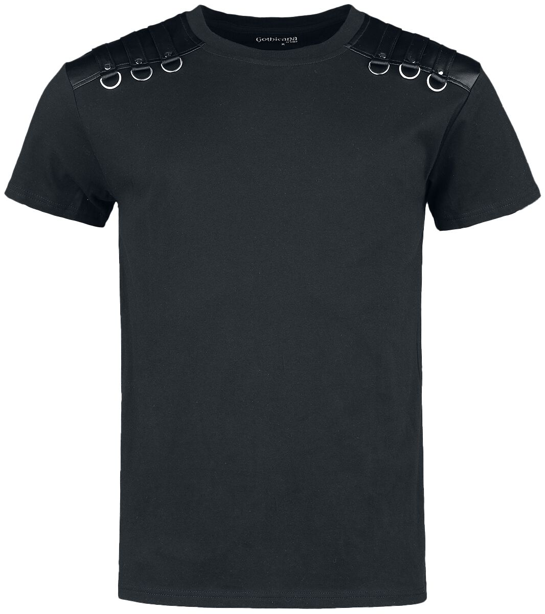 Gothicana by EMP T-shirt with straps on shoulders T-Shirt black - Image 2