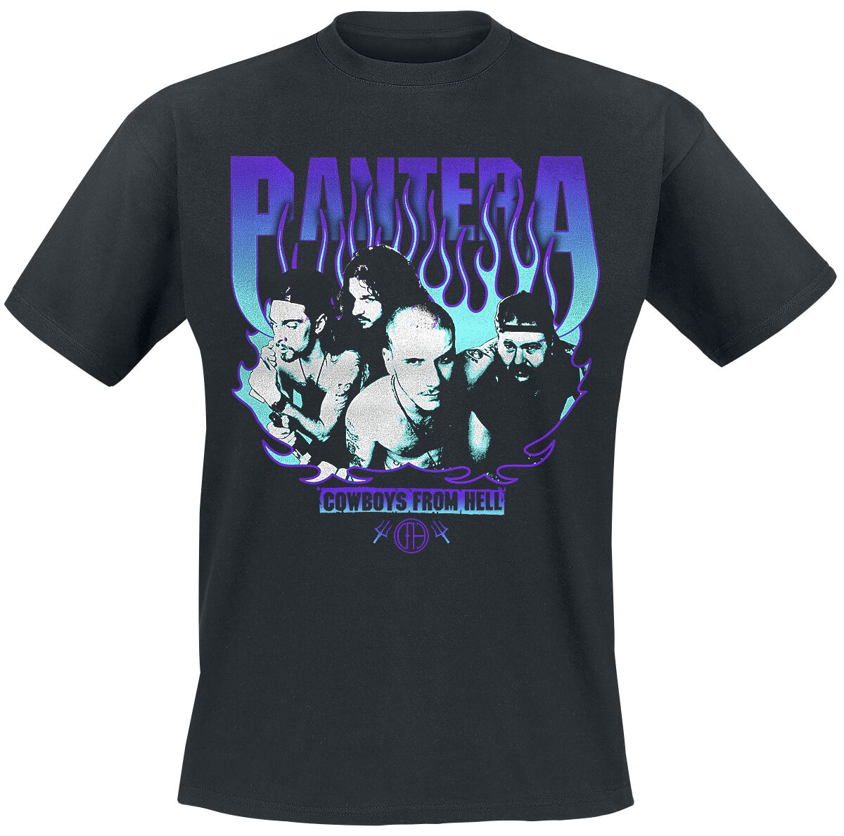 Pantera Cowboys From Hell Flames T-Shirt black