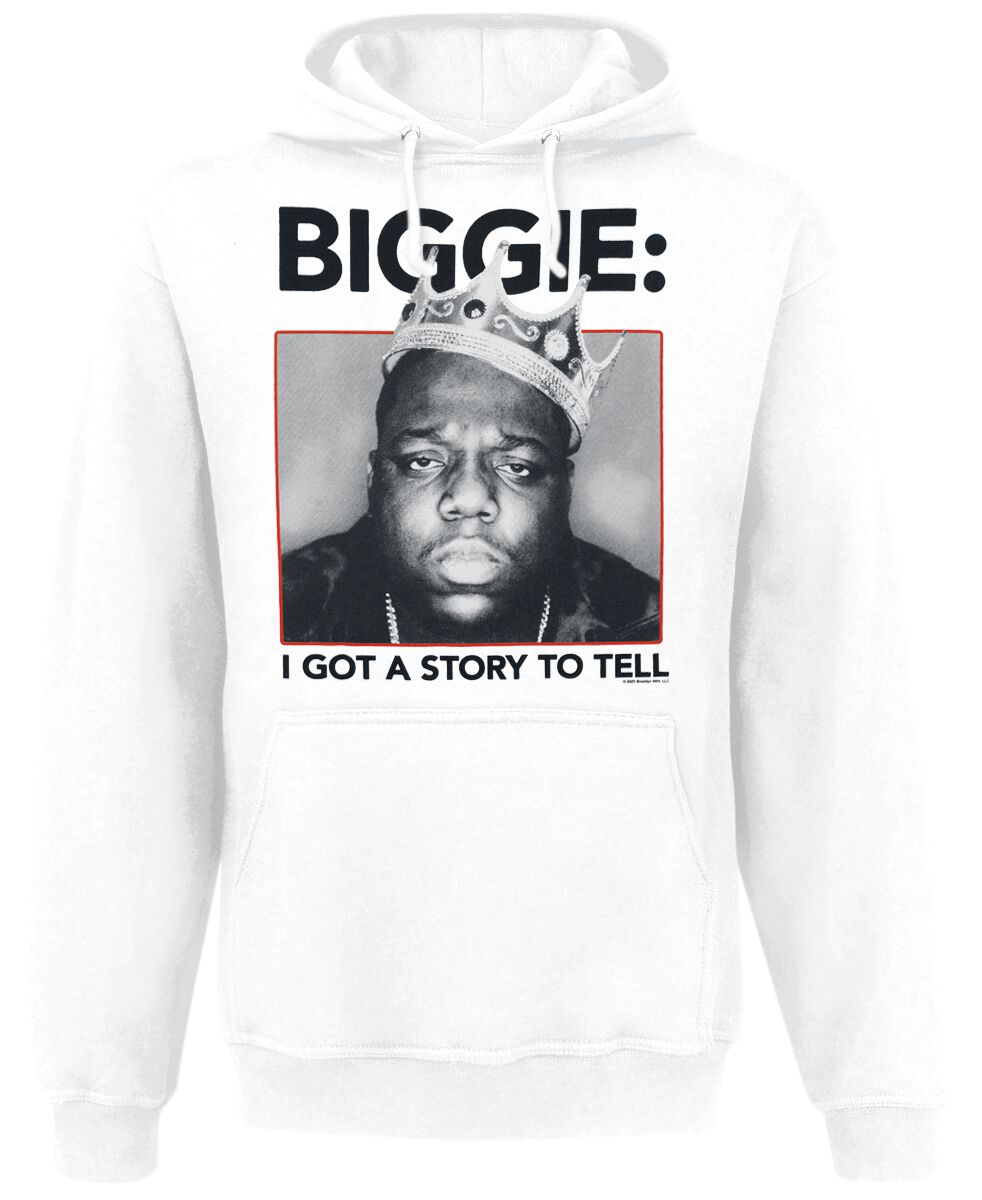 Notorious B.I.G. Biggie Crown Hoodie white - Image 2