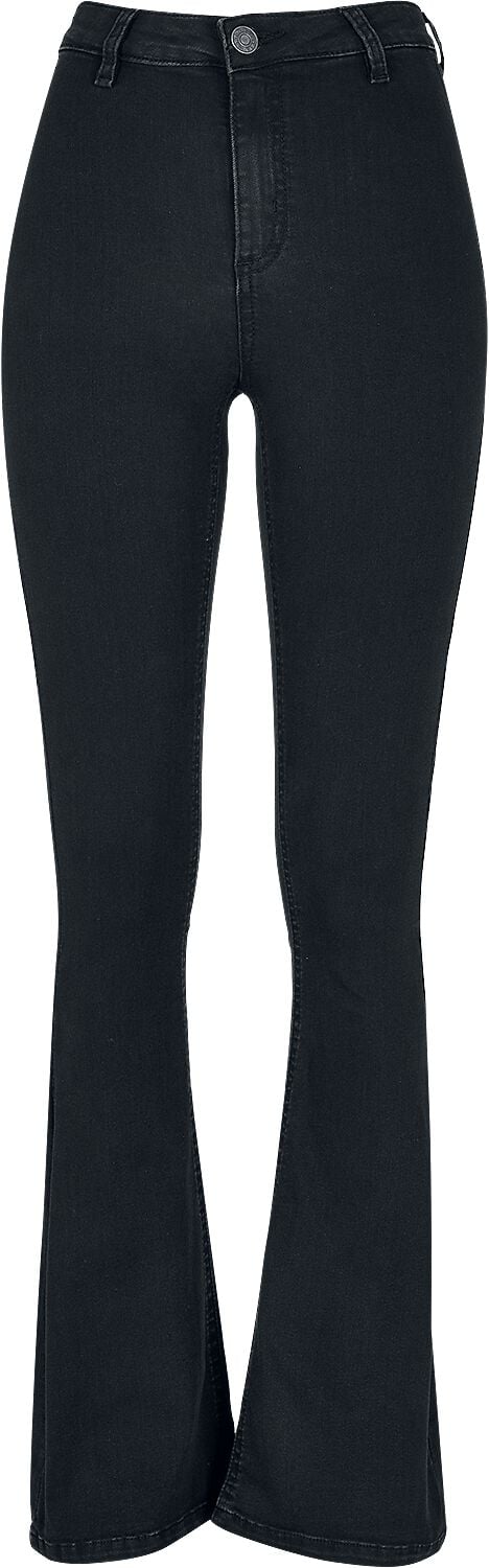 Urban Classics Ladies’ super-stretch bootcut denim jeans Jeans black - Image 2