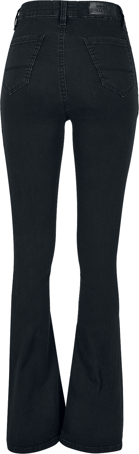 Urban Classics Ladies’ super-stretch bootcut denim jeans Jeans black - Image 3