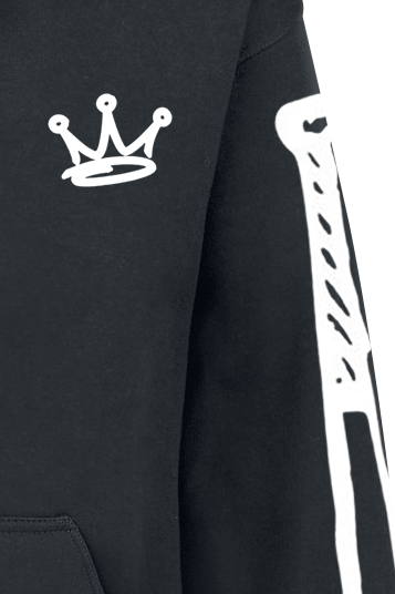 Naughty by Nature Graffiti Logo Hoodie black - Image 3