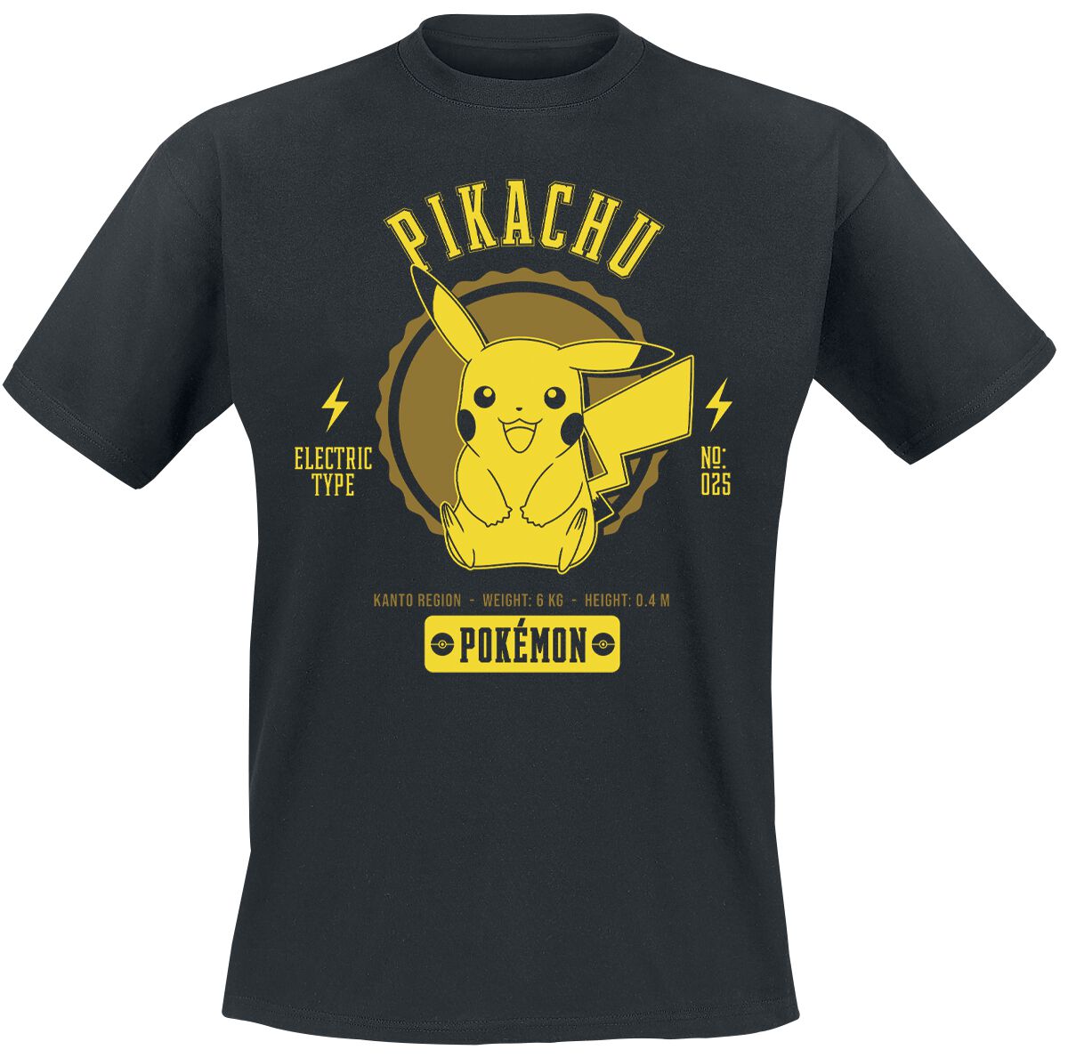 Pokémon Pikachu T-Shirt black - Image 2