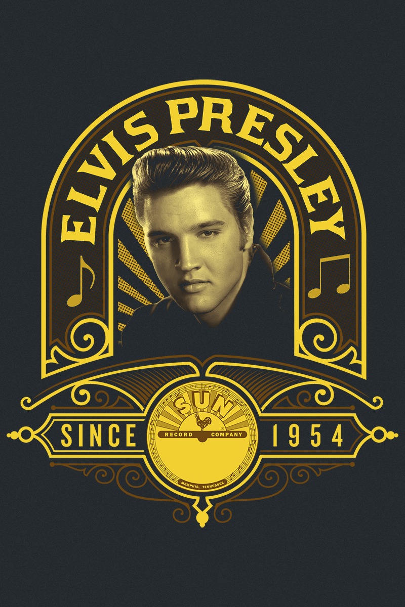 Presley, Elvis Studio Portrait T-Shirt black - Image 3