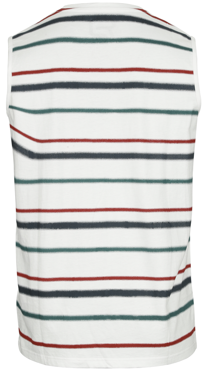 RED by EMP Striped Vest Tanktop white - Image 3