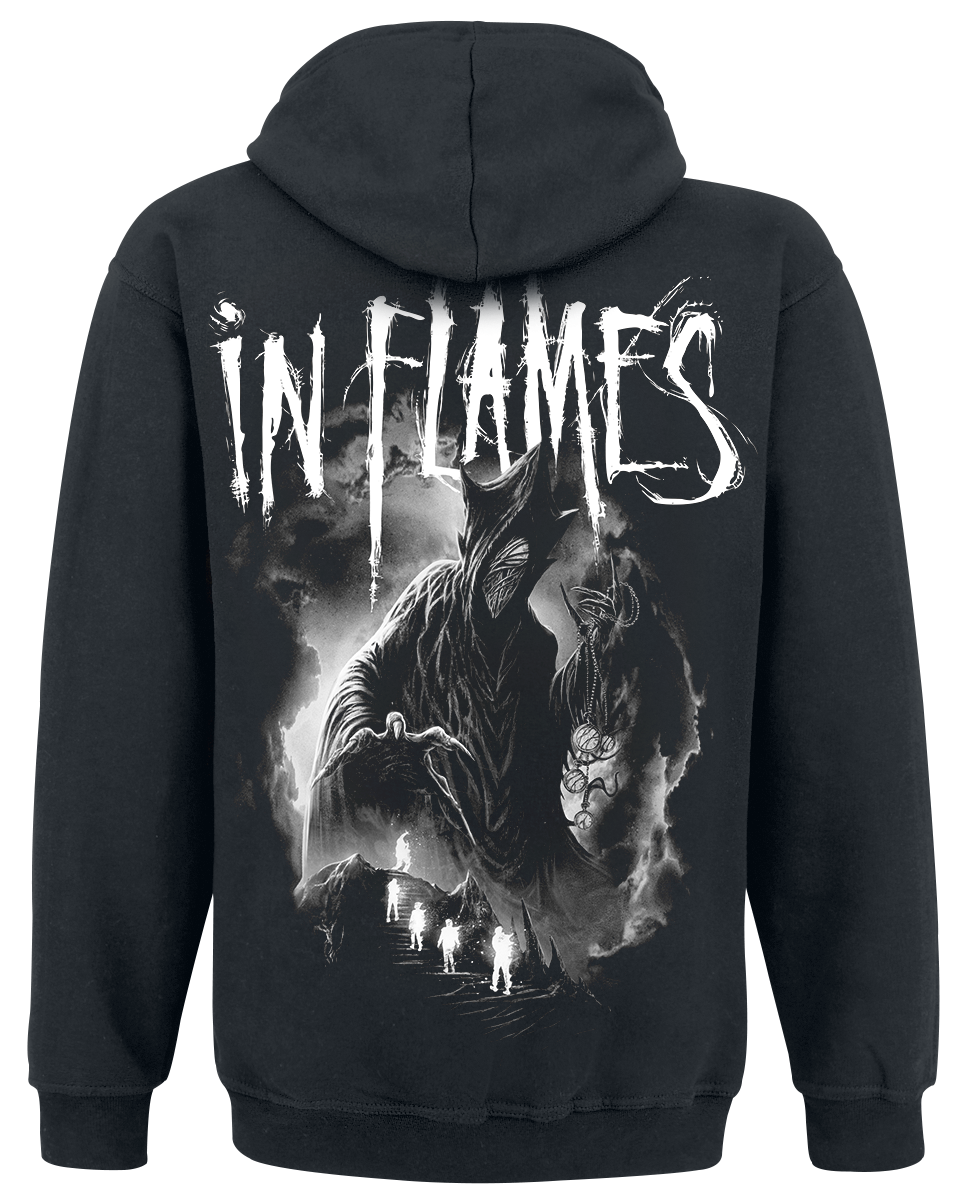 In Flames Forgone Cover Hoodie Jacket black - Image 3