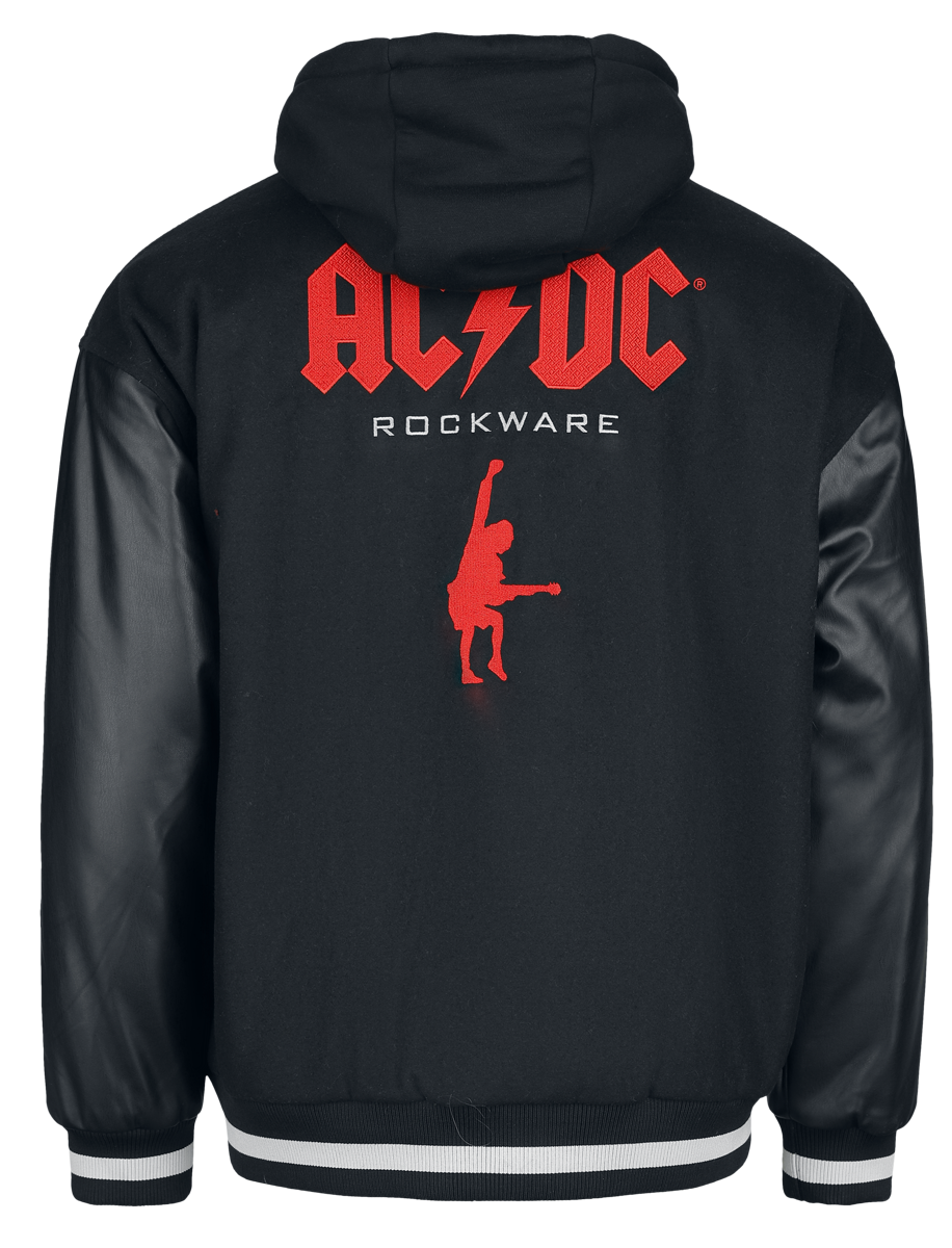 AC/DC EMP Signature Collection Varsity Jacket black grey - Image 3