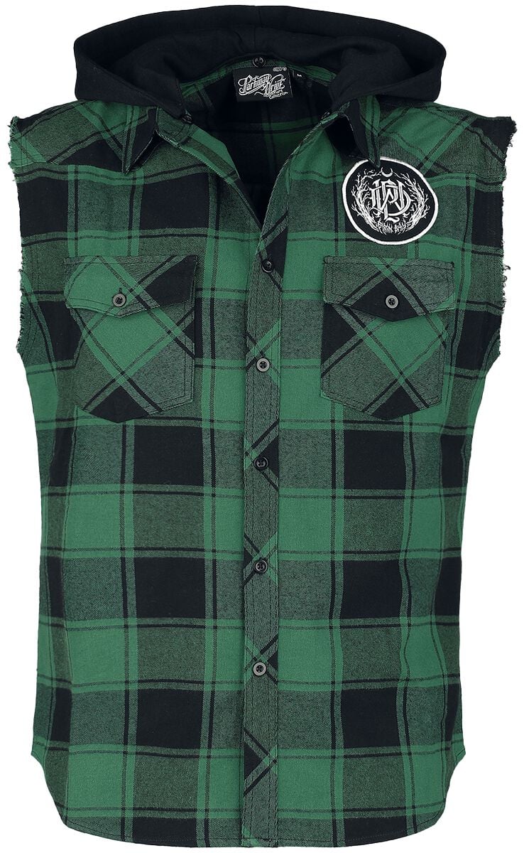 Parkway Drive EMP Signature Collection Flanel Shirt green black - Image 2