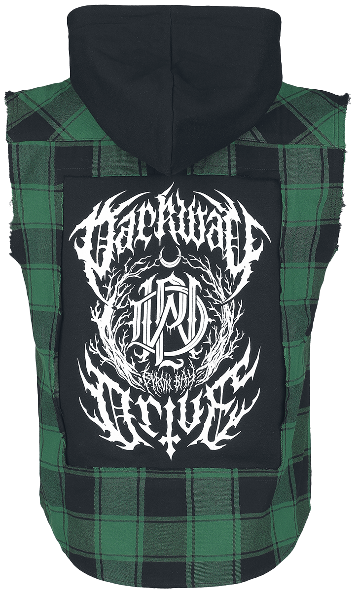 Parkway Drive EMP Signature Collection Flanel Shirt green black - Image 3