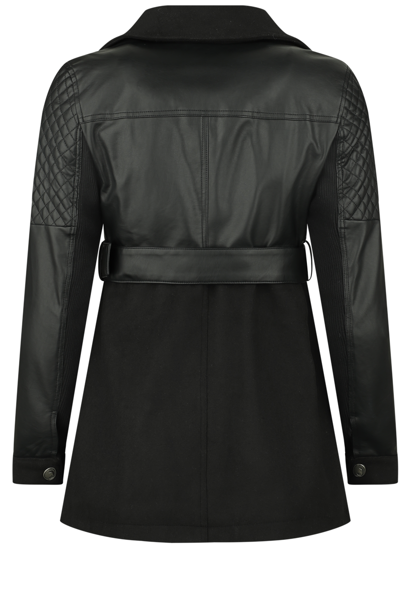 Black Premium by EMP Faux leather jacket Mid-Season Jackets black - Image 3