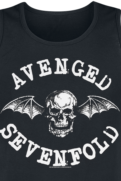 Avenged Sevenfold Skull Logo Tanktop black - Image 3