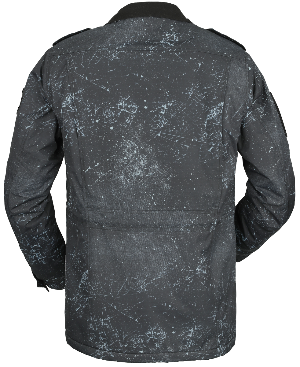 Rock Rebel by EMP Between-seasons jacket with various patches Mid-Season Jackets grey - Image 3