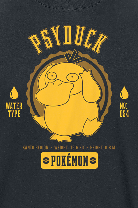 Pokémon Psyduck T-Shirt black - Image 3