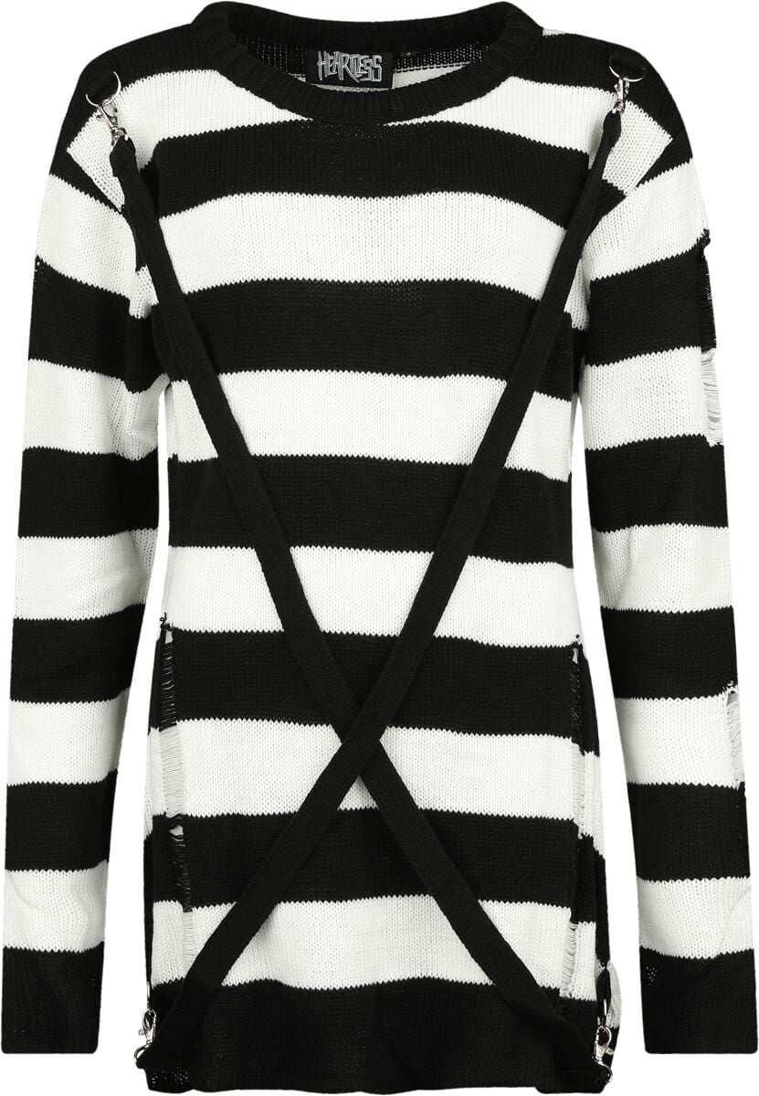 Heartless Oriana jumper Knit jumper black white - Image 2