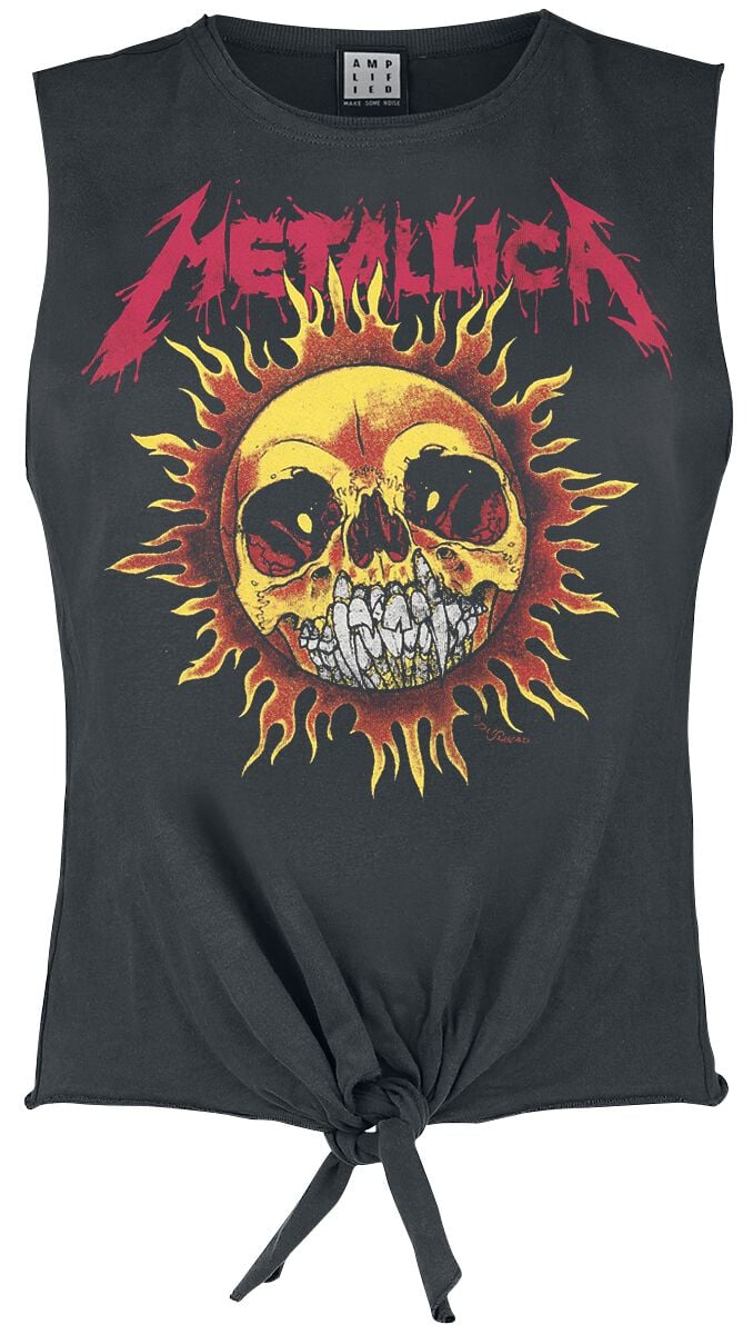 Metallica Amplified Collection - Neon Sun Top charcoal - Image 2