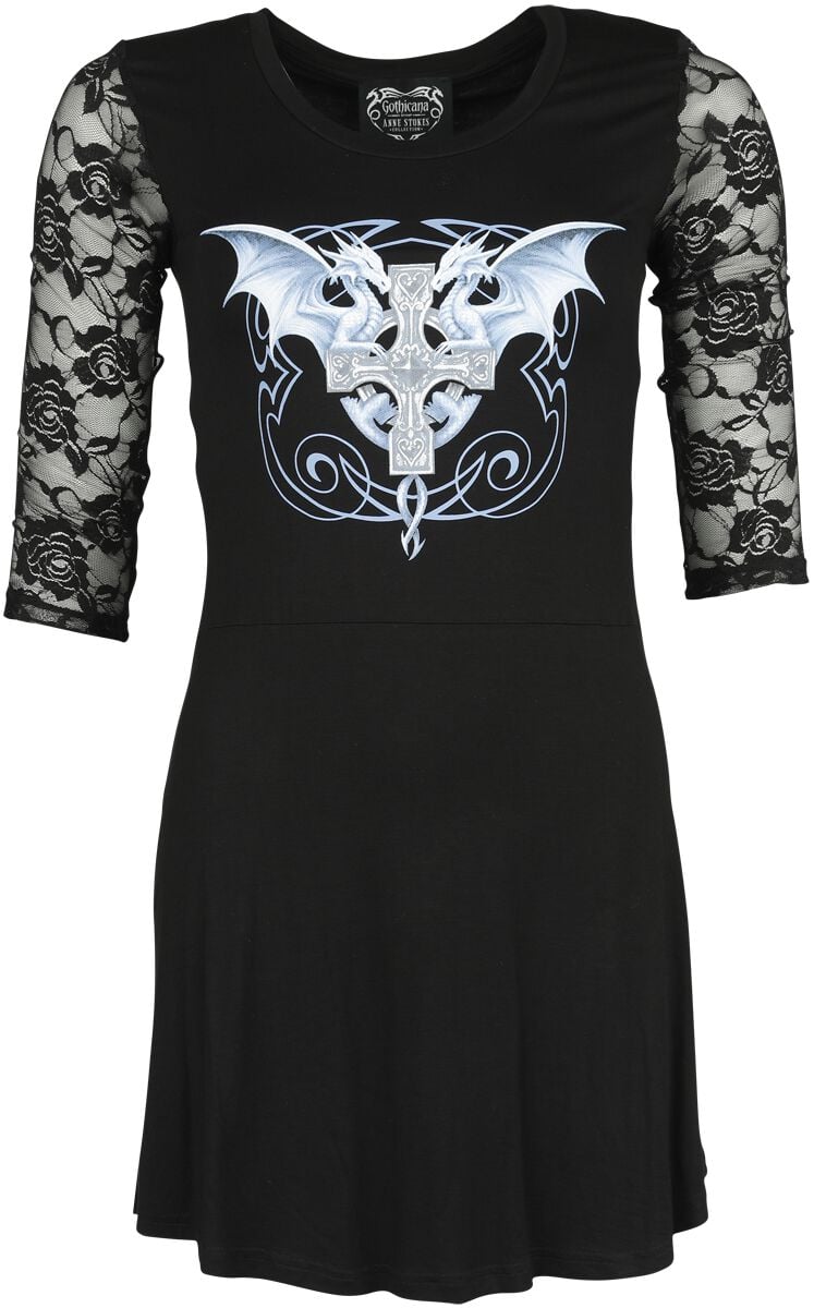 Gothicana by EMP Gothicana X Anne Stokes long-sleeved top Long-sleeve Shirt black - Image 2