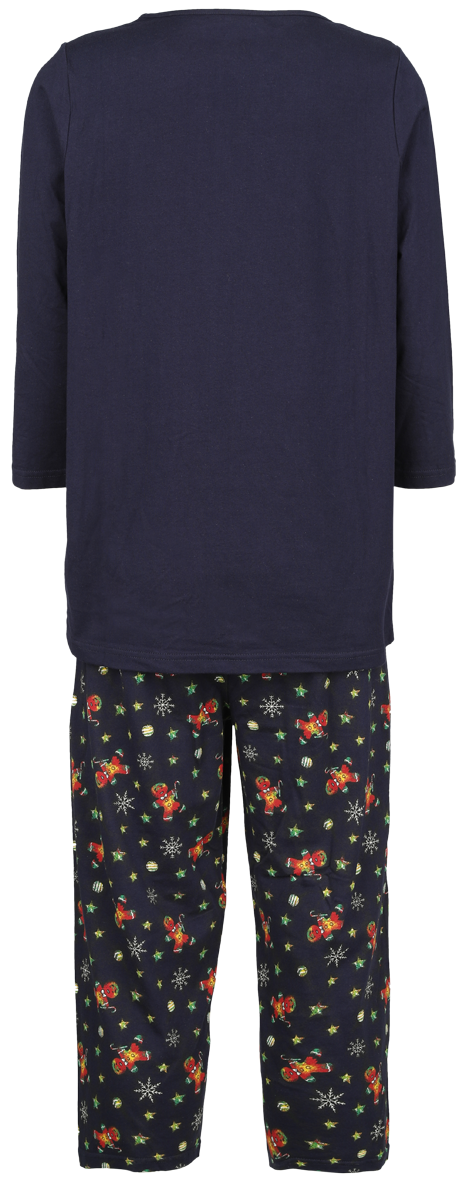 Full Volume by EMP Pyjamas with Gingerbread Man print Pyjama blue - Image 3