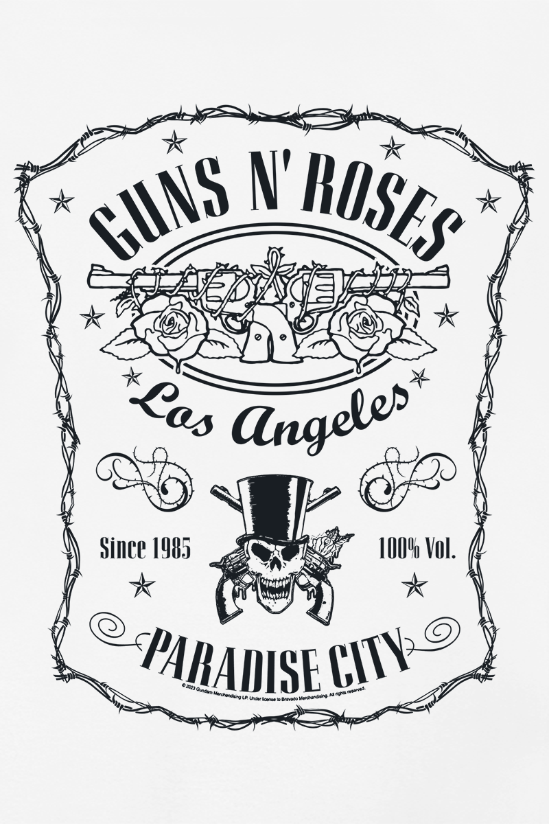 Guns N' Roses Paradise City Label Tanktop white - Image 3